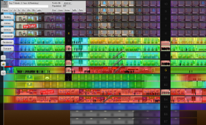 Noise heat map. Noise is a function of traffic and what buildings are doing at a given time.